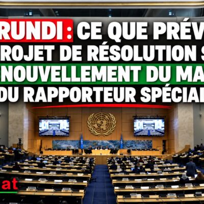 Burundi : Ce que prévoit le projet de résolution sur le renouvellement du mandat du Rapporteur spécial